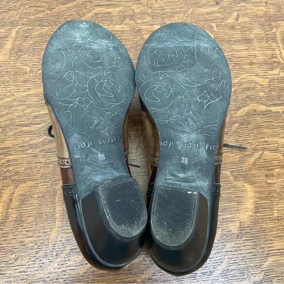 ANTHROPOLOGIE FIDJI PORTUGAL LEATHER BROWN LACE UP HEELED OXFORD - Picture 12 of 16